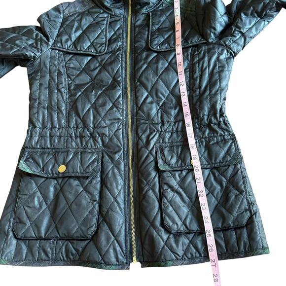 Sam Edelman Women's Lexi Quilted Jacket with Plaid Trim- Size Small - Picture 14 of 16